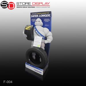 Best store currugated display stands for show tyre in the exhibition wholesale