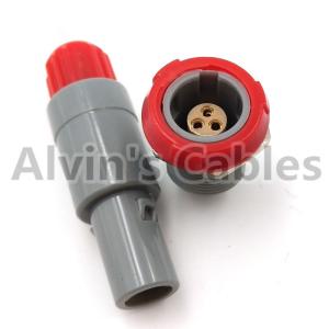 Lemo 1 P Set 7 Pin Connector And Jack Pac / Plc Gray Jacket Single Positioned 7 Pin Connector