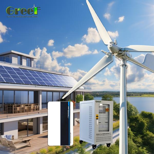Cheap 24 Hours Lithium Ion Off Grid Solar System Monocrystalline Silicon Panels MPPT/PWM Controller 48VDC for sale