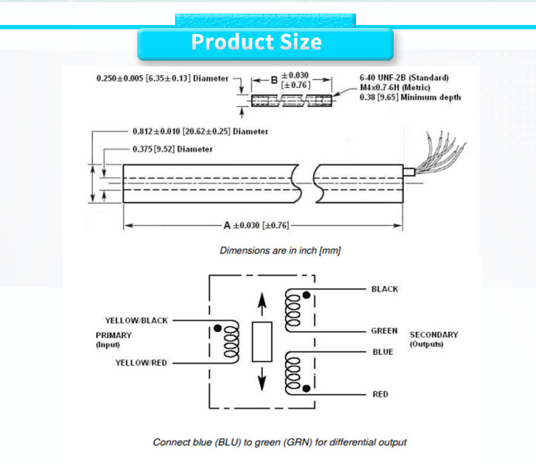 Customized UHRB1000Y UNIVO Linear Position Sensor for High Temperature Applications