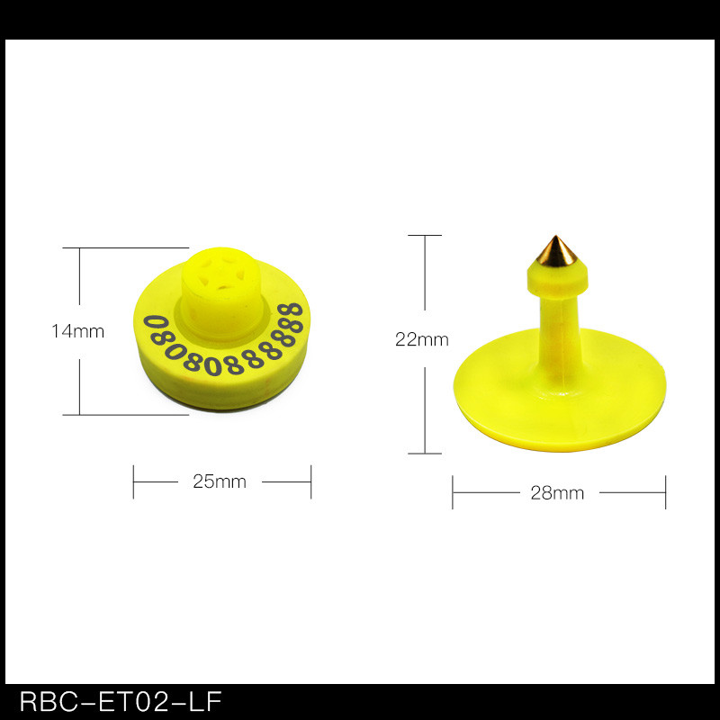 EM4305 Numbered Cattle Ear Tags For Cattle Fly Control