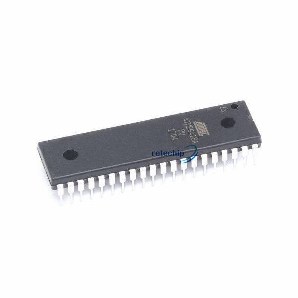 Cheap ATMEGA16A-PU Programmable Microcontroller Chips 8bit 16kb Flash 2.7v - 5.5v 40dip for sale