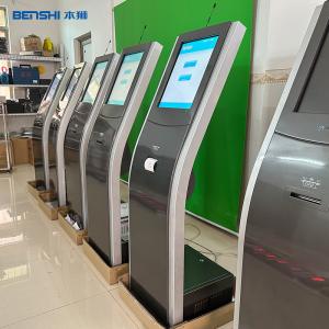 Smart Queue Management Kiosk Digital Signage 17 Inch Stand LED Display