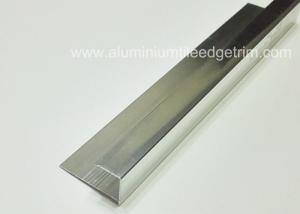 Best Decorative  Aluminium Tile Edge Trim , Silver Straight Edge Square Metal Tile Trim Profiles 11mm wholesale