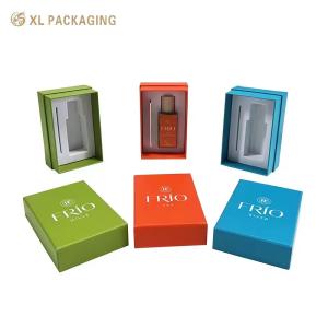 China Premium Perfume Paper Box 3 Parts Lid and Base Perfume Gift Box Vibrant Color Automated Production with EVA Inner Tray on sale