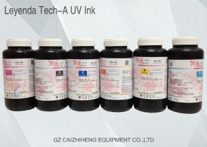 China Odorless Rigid LED UV Ink , Leyenda Ricoh Fast Curing UV Printing Ink on sale