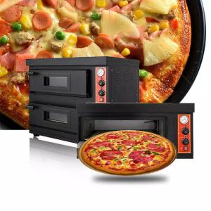 China Digital  2 Deck Electric Pizza Oven Countertop Deck Oven 600*600*150mm on sale