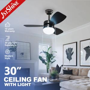 China Ac Copper Motor 3 Mdf Blades Modern Small Ceiling Fans With Pull Chain on sale