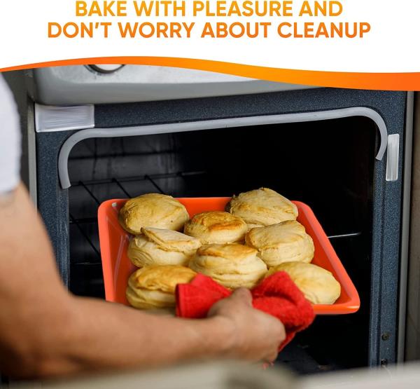 Cheap Heatproof Nontoxic Silicone Baking Tray Cookie Pan Multipurpose for sale