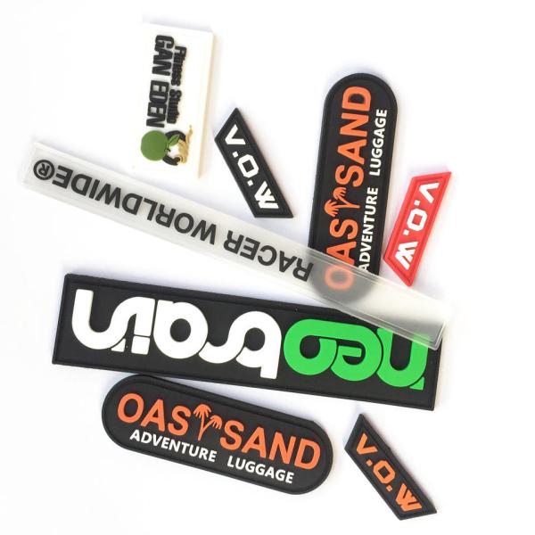 Cheap Garment Custom Silicone Rubber Logo Embossed 3d PVC Label for sale