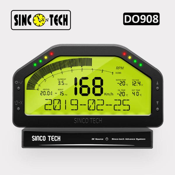 Cheap DO908 Dashboard ABS 16V DC 6.5 Inch Race Car Gauges for sale