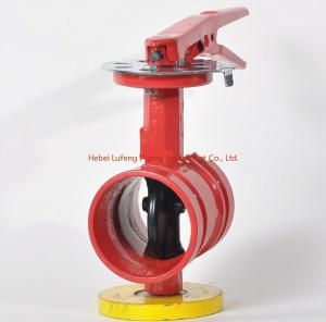 Best Worm Gear Signal Fire Grooved Butterfly Valve wholesale