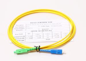 China FTTH SC / APC to SC / UPC patch cord sx mm 0.9mm Jumper fiber optic patch cord on sale