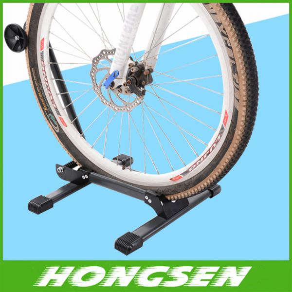 Cheap New Arrival Bike Parking stand Storage Stand Foldable Bicycle wheel display Racks for sale
