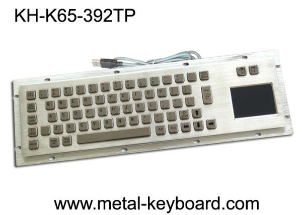 Cheap Dustproof Industrial Computer Keyboard Metal With Touchpad And Mouse Keys for sale