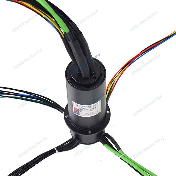 Cheap Low Temperature Ethernet Signal Slip Ring with multi-channels electric power for sale
