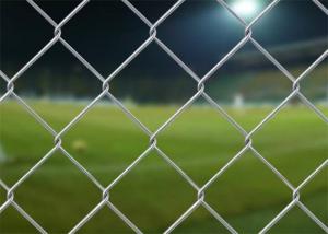 China 6Ft 8Ft 15m Green Coated Chain Link Fence Zinc Coated  Cyclone Chain Mesh Fencing on sale
