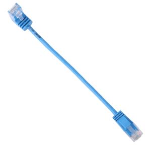 China High Speed Gigabit Utp Ethernet Cable Molded Slim Blue Vertical 90 Degree Interface on sale