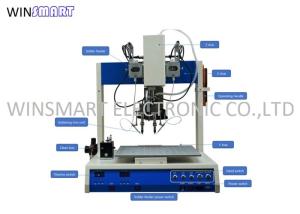 China Stepper Motor Driven Double Head Robotic Soldering Machine on sale