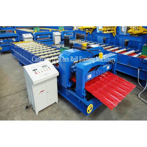 Wall Panel / Glazed Tile Roll Forming Machine , Auto Cold Roll Forming Equipment