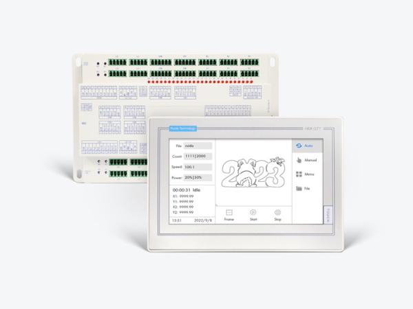 Cheap Ruida RDC6612U CO2 Laser Controller for Cloth Processing with Double Cantilever Asynchronous Cutting for sale