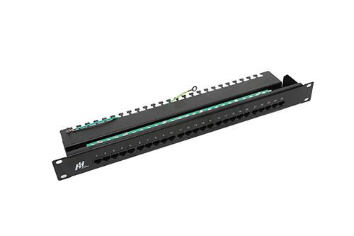 Cheap FTP UTP Blank Patch Panel , 24 Port Cat5e Patch Panel With Cable Manager YH4020 for sale