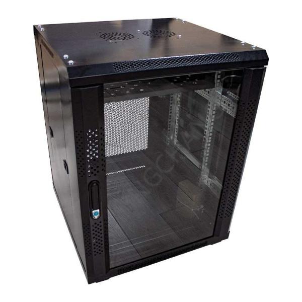 Cheap Key Locking 18U Network Rack With 4 Post Structure For Enhanced Organization for sale