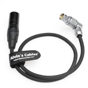 China Alvins Cables Power Cable for Atomos NEON 31 17 24 4K Monitor Recorder XLR 4 Pin Male to Right Angle 6 Pin Female Power Cord for Atomos 50cm/19.7in on sale