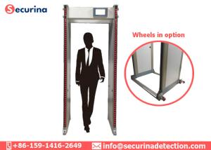 33 Detect Zones Walk Through Metal Detector Scanner Gate With LED Side Light Alarm