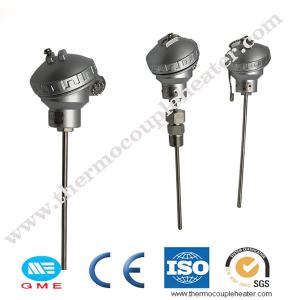 4 Industrial K Type Armoured Thermocouple RTD Sensor With Thread Connection