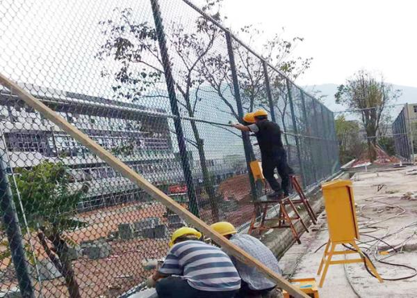 Cheap Heat Treated 10'' Height Interlink Chain Link Fence for Commercial for sale