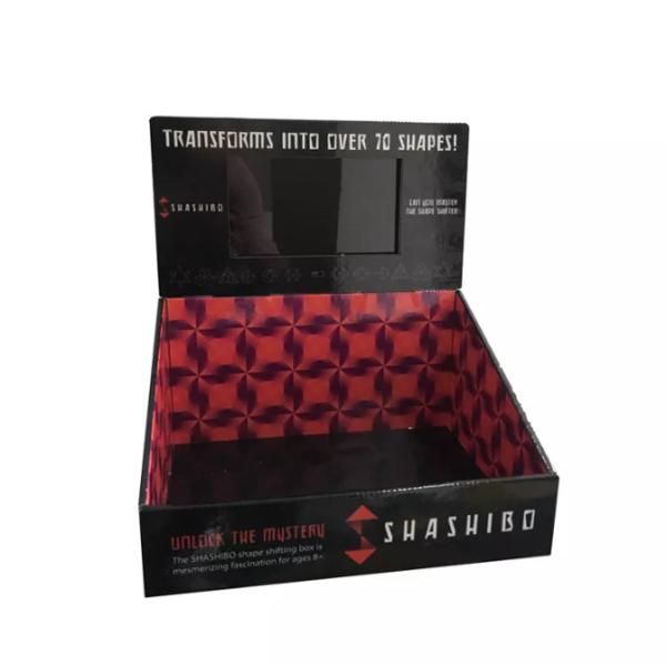 Cheap Glossy or Matt Finish Cardboard Countertop Displays With LCD Screen for sale