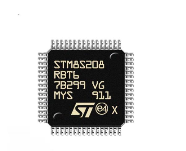Cheap MCU 24MHz, 8-Bit MCU LQFP-64 STM8S208RBT6 Suitable for smart door lock and fingerprint lock scheme for sale