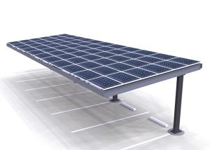 China Gi PV 25 Degree Solar Panel Mounting Structure Ground 150KM H Wind Load on sale