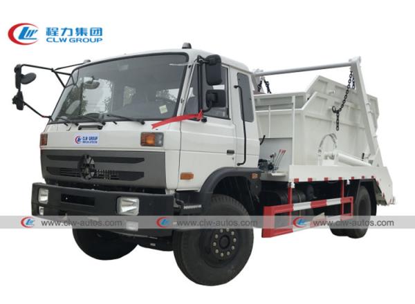 Cheap Dongfeng 4x2 8M3 Skip Loader Swing Arm Garbage Truck for sale