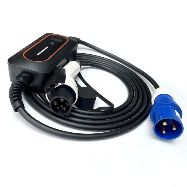 Cheap SAE J1772 Type 1 EV Charger Blue CEE Plug 7Kw 32A Portable EV Charger for sale