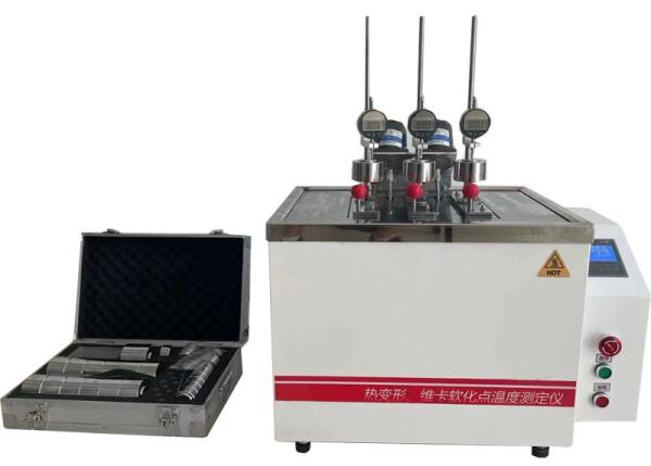 Cheap Thermal Deformation / VICa Softening Point Temperature Tester Adopt HMI PLC Control System for sale