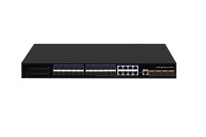 China DC12V 8A 10GSFP L3 Gigabit Managed Ethernet SFP Fiber Switch 24 Port 128Gbps AC 100~240V on sale