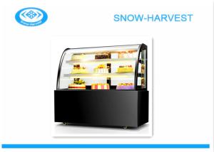 Digital Control Refrigerated Display Cabinet Glass Bakery Display Case