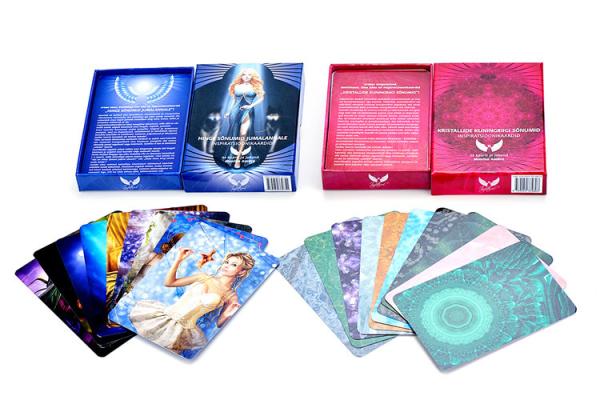 Cheap Card Game Rigid Cardboard Box With Lid Shiny Gloss Lamination Printing for sale