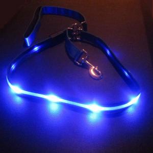 Best LED Dog Leash USB Rechargeable Flashing Light wholesale