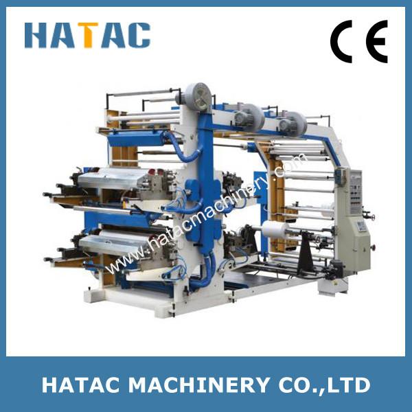 Cheap 4-color Adhesive Label Printing Machine,Flexo Printing Machine,Plastic Film Printing Machine for sale