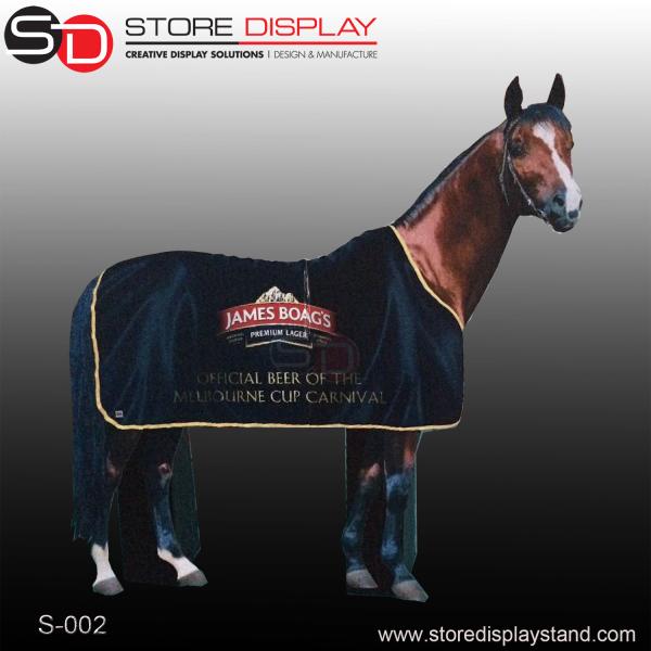 Cheap corrugated display standee for customize shape for sale