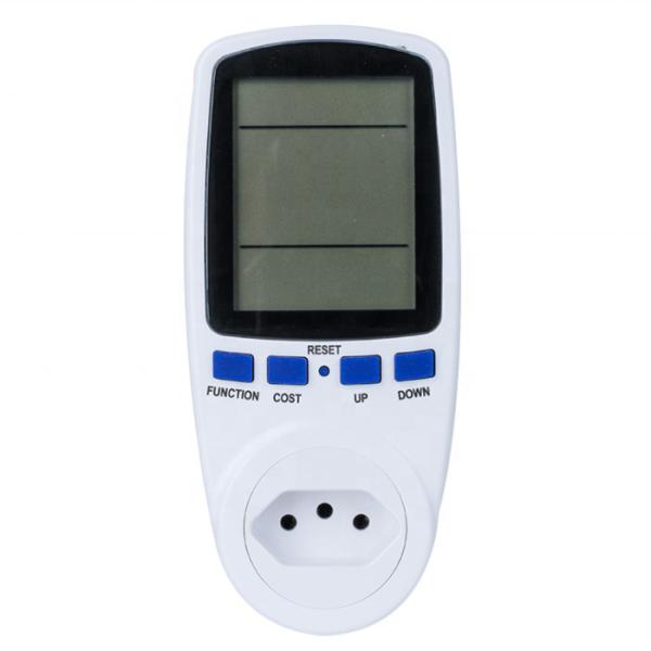 Cheap Factory Price Power Energy Meter Voltage Amps Electricity Usage Monitor Socket with Digital Big LCD Display for sale
