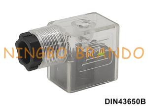 2P+E MPM Transparent Solenoid Valve Connector With LED Indicator