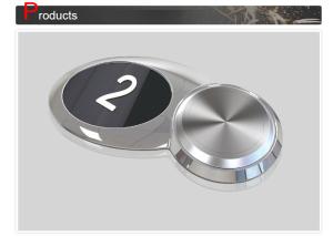 Elevator Electrical Push Button Special Shaped with Size 51 x 81 mm