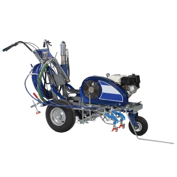 Cheap Driving Type Cold Spray Road Marking Machine  Max Flow Rate Powered By GX200 Honda 6.5Hp for sale