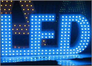 China High quality 5V LED lighting letters 9mm dot light  bright led lamp for outdoor signage 50pcs/string on sale