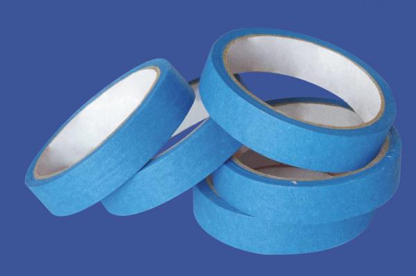 High Performance Crepe Paper Blue Masking Tape For Humid Wall And Floor