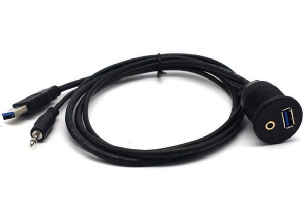 Cheap Bike Car Audio Cable / Audio Extension Cable Max 1 Ohms Contactor Resistance for sale